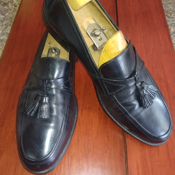 Johnston & Murphy  Mens Black Tassel Slipon Dress Loafer 12M (102) main image 9